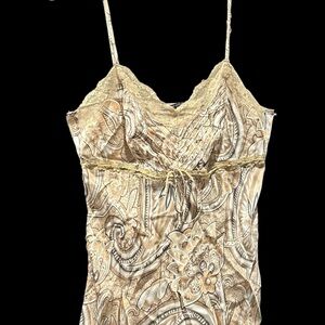New York & Company Silk Slip in Cream